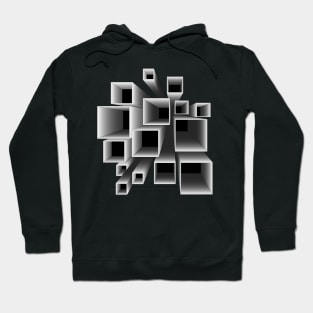 3D Squares in Perspective Hoodie